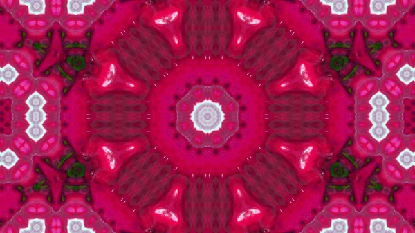 Soyut boya fırça mürekkep patlayabilir formanın düzgün kavramı simetrik desen süs dekoratif Kaleidoscope hareketi geometrik daire ve yıldız şekli