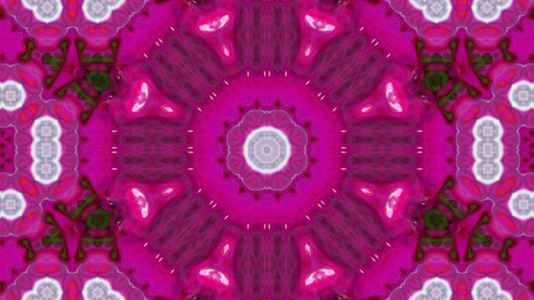 Soyut boya fırça mürekkep patlayabilir formanın düzgün kavramı simetrik desen süs dekoratif Kaleidoscope hareketi geometrik daire ve yıldız şekli