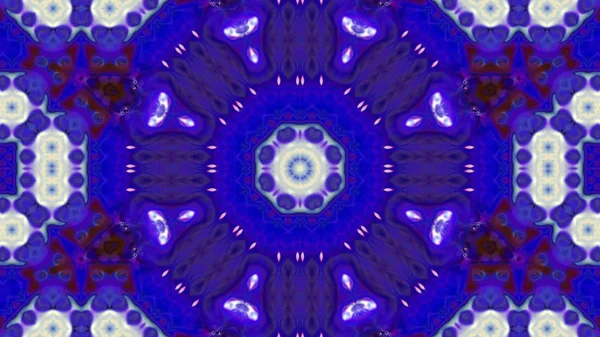 Soyut boya fırça mürekkep patlayabilir formanın düzgün kavramı simetrik desen süs dekoratif Kaleidoscope hareketi geometrik daire ve yıldız şekli