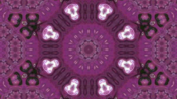 Soyut boya fırça mürekkep patlayabilir formanın düzgün kavramı simetrik desen süs dekoratif Kaleidoscope hareketi geometrik daire ve yıldız şekli