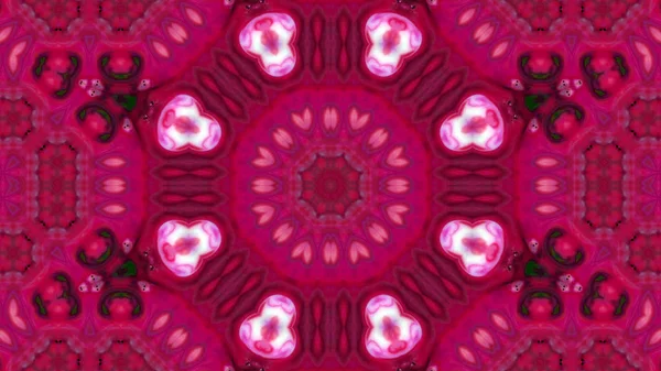 Soyut boya fırça mürekkep patlayabilir formanın düzgün kavramı simetrik desen süs dekoratif Kaleidoscope hareketi geometrik daire ve yıldız şekli