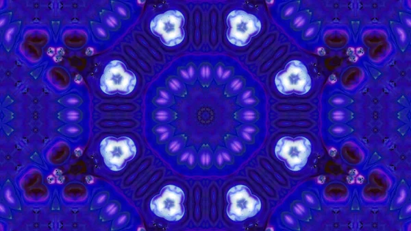 Soyut boya fırça mürekkep patlayabilir formanın düzgün kavramı simetrik desen süs dekoratif Kaleidoscope hareketi geometrik daire ve yıldız şekli