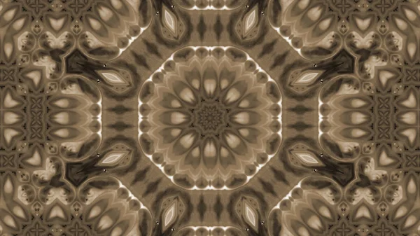 Soyut boya fırça mürekkep patlayabilir formanın düzgün kavramı simetrik desen süs dekoratif Kaleidoscope hareketi geometrik daire ve yıldız şekli