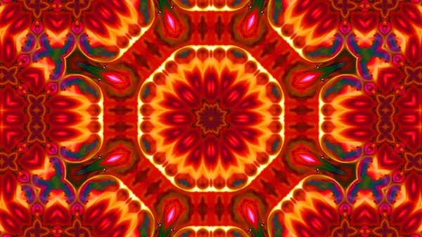 Soyut boya fırça mürekkep patlayabilir formanın düzgün kavramı simetrik desen süs dekoratif Kaleidoscope hareketi geometrik daire ve yıldız şekli