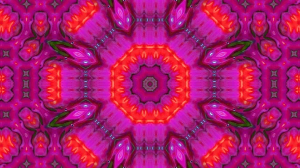 Soyut boya fırça mürekkep patlayabilir formanın düzgün kavramı simetrik desen süs dekoratif Kaleidoscope hareketi geometrik daire ve yıldız şekli