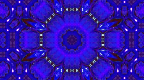 Soyut boya fırça mürekkep patlayabilir formanın düzgün kavramı simetrik desen süs dekoratif Kaleidoscope hareketi geometrik daire ve yıldız şekli