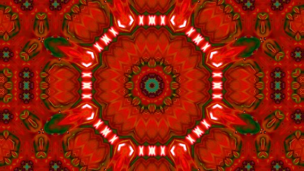 Soyut boya fırça mürekkep patlayabilir formanın düzgün kavramı simetrik desen süs dekoratif Kaleidoscope hareketi geometrik daire ve yıldız şekli