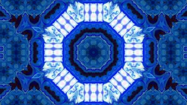 Soyut boya fırça mürekkep patlayabilir formanın düzgün kavramı simetrik desen süs dekoratif Kaleidoscope hareketi geometrik daire ve yıldız şekli