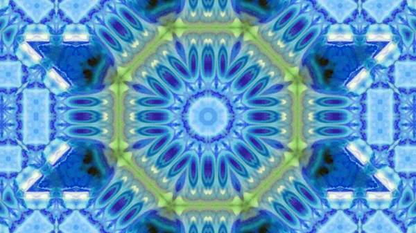 Soyut boya fırça mürekkep patlayabilir formanın düzgün kavramı simetrik desen süs dekoratif Kaleidoscope hareketi geometrik daire ve yıldız şekli