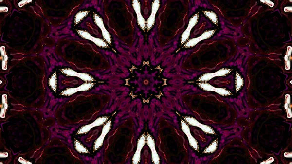 Soyut boya fırça mürekkep patlayabilir formanın düzgün kavramı simetrik desen süs dekoratif Kaleidoscope hareketi geometrik daire ve yıldız şekli