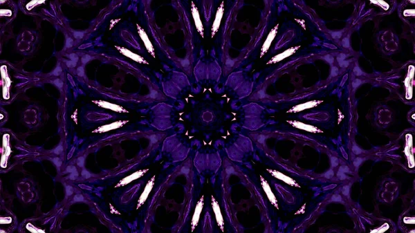 Soyut boya fırça mürekkep patlayabilir formanın düzgün kavramı simetrik desen süs dekoratif Kaleidoscope hareketi geometrik daire ve yıldız şekli