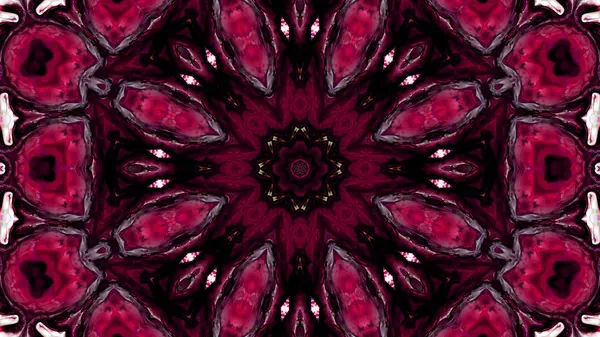 Soyut boya fırça mürekkep patlayabilir formanın düzgün kavramı simetrik desen süs dekoratif Kaleidoscope hareketi geometrik daire ve yıldız şekli