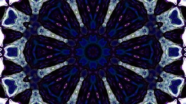 Soyut boya fırça mürekkep patlayabilir formanın düzgün kavramı simetrik desen süs dekoratif Kaleidoscope hareketi geometrik daire ve yıldız şekli