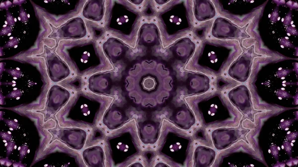 Soyut boya fırça mürekkep patlayabilir formanın düzgün kavramı simetrik desen süs dekoratif Kaleidoscope hareketi geometrik daire ve yıldız şekli