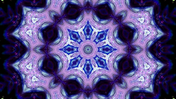 Soyut boya fırça mürekkep patlayabilir formanın düzgün kavramı simetrik desen süs dekoratif Kaleidoscope hareketi geometrik daire ve yıldız şekli