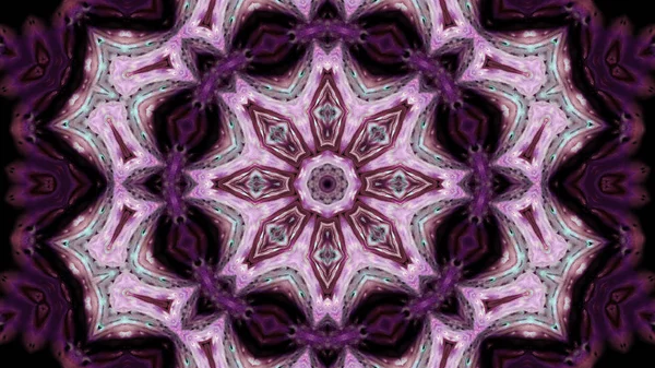 Soyut boya fırça mürekkep patlayabilir formanın düzgün kavramı simetrik desen süs dekoratif Kaleidoscope hareketi geometrik daire ve yıldız şekli