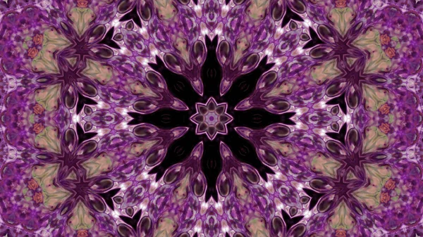 Soyut boya fırça mürekkep patlayabilir formanın düzgün kavramı simetrik desen süs dekoratif Kaleidoscope hareketi geometrik daire ve yıldız şekli