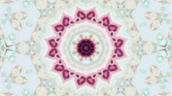 Soyut boya fırça mürekkep patlayabilir formanın düzgün kavramı simetrik desen süs dekoratif Kaleidoscope hareketi geometrik daire ve yıldız şekli