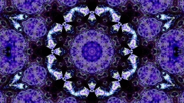 Soyut boya fırça mürekkep patlayabilir formanın düzgün kavramı simetrik desen süs dekoratif Kaleidoscope hareketi geometrik daire ve yıldız şekli