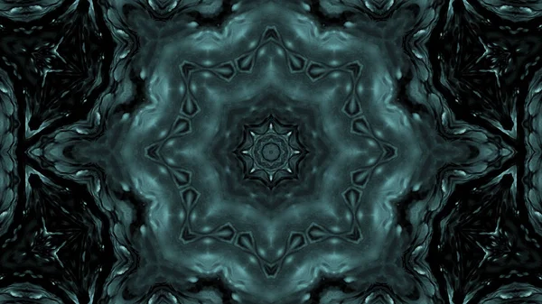 Soyut boya fırça mürekkep patlayabilir formanın düzgün kavramı simetrik desen süs dekoratif Kaleidoscope hareketi geometrik daire ve yıldız şekli