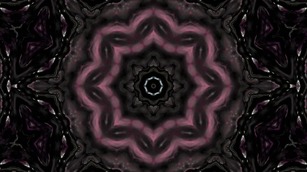 Soyut boya fırça mürekkep patlayabilir formanın düzgün kavramı simetrik desen süs dekoratif Kaleidoscope hareketi geometrik daire ve yıldız şekli