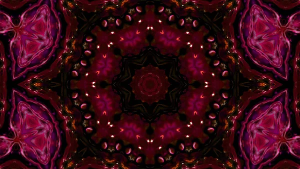 Soyut boya fırça mürekkep patlayabilir formanın düzgün kavramı simetrik desen süs dekoratif Kaleidoscope hareketi geometrik daire ve yıldız şekli