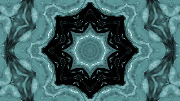 Soyut boya fırça mürekkep patlayabilir formanın düzgün kavramı simetrik desen süs dekoratif Kaleidoscope hareketi geometrik daire ve yıldız şekli