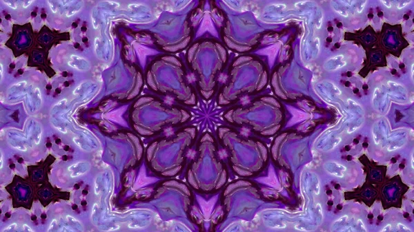 Soyut boya fırça mürekkep patlayabilir formanın düzgün kavramı simetrik desen süs dekoratif Kaleidoscope hareketi geometrik daire ve yıldız şekli