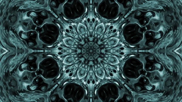 Soyut boya fırça mürekkep patlayabilir formanın düzgün kavramı simetrik desen süs dekoratif Kaleidoscope hareketi geometrik daire ve yıldız şekli