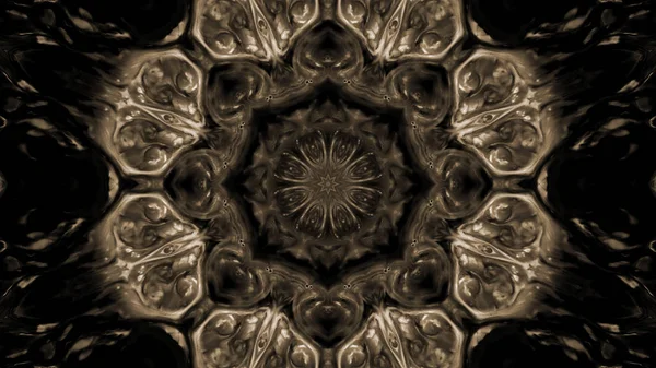 Abstrakte Farbe Pinselfarbe Explodieren Ausbreitung Glatte Konzept Symmetrische Muster Ornamentale — Stockfoto