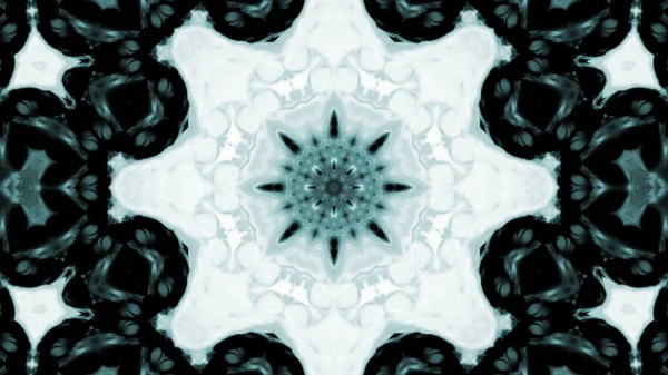 Soyut boya fırça mürekkep patlayabilir formanın düzgün kavramı simetrik desen süs dekoratif Kaleidoscope hareketi geometrik daire ve yıldız şekli