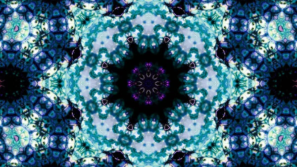 Soyut boya fırça mürekkep patlayabilir formanın düzgün kavramı simetrik desen süs dekoratif Kaleidoscope hareketi geometrik daire ve yıldız şekli