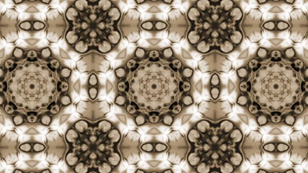 Soyut boya fırça mürekkep patlayabilir formanın düzgün kavramı simetrik desen süs dekoratif Kaleidoscope hareketi geometrik daire ve yıldız şekli