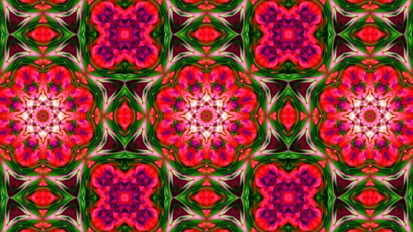 Soyut boya fırça mürekkep patlayabilir formanın düzgün kavramı simetrik desen süs dekoratif Kaleidoscope hareketi geometrik daire ve yıldız şekli