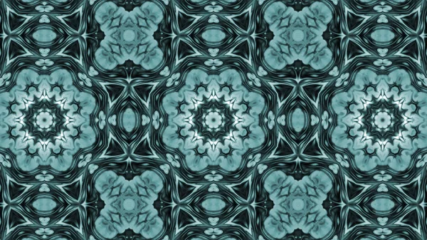 Soyut boya fırça mürekkep patlayabilir formanın düzgün kavramı simetrik desen süs dekoratif Kaleidoscope hareketi geometrik daire ve yıldız şekli