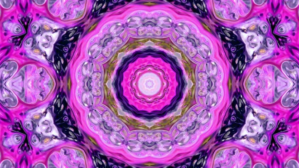 Soyut boya fırça mürekkep patlayabilir formanın düzgün kavramı simetrik desen süs dekoratif Kaleidoscope hareketi geometrik daire ve yıldız şekli