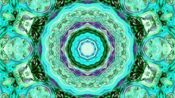 Soyut boya fırça mürekkep patlayabilir formanın düzgün kavramı simetrik desen süs dekoratif Kaleidoscope hareketi geometrik daire ve yıldız şekli