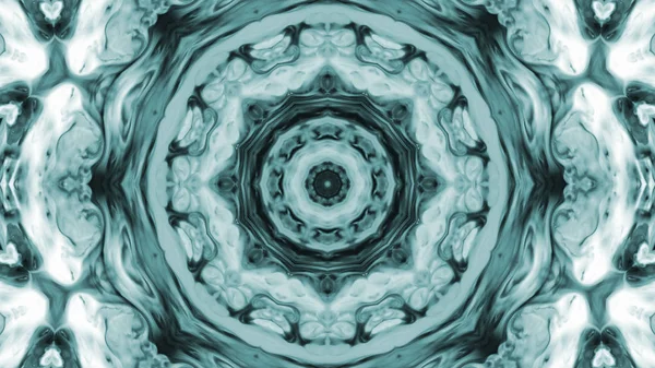 Soyut boya fırça mürekkep patlayabilir formanın düzgün kavramı simetrik desen süs dekoratif Kaleidoscope hareketi geometrik daire ve yıldız şekli