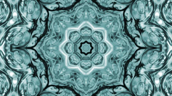 Soyut boya fırça mürekkep patlayabilir formanın düzgün kavramı simetrik desen süs dekoratif Kaleidoscope hareketi geometrik daire ve yıldız şekli