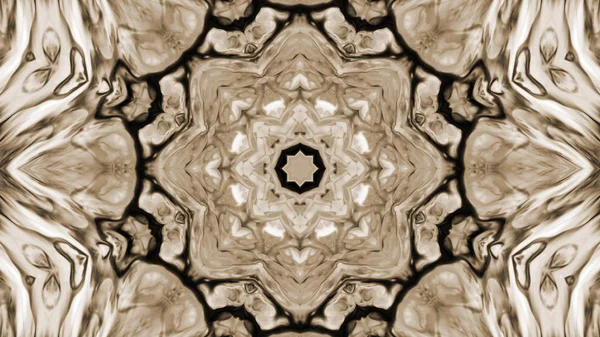 Soyut boya fırça mürekkep patlayabilir formanın düzgün kavramı simetrik desen süs dekoratif Kaleidoscope hareketi geometrik daire ve yıldız şekli