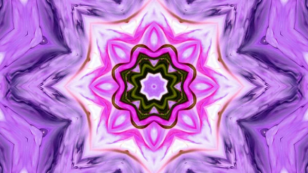 Soyut boya fırça mürekkep patlayabilir formanın düzgün kavramı simetrik desen süs dekoratif Kaleidoscope hareketi geometrik daire ve yıldız şekli