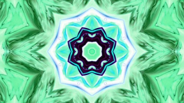 Soyut boya fırça mürekkep patlayabilir formanın düzgün kavramı simetrik desen süs dekoratif Kaleidoscope hareketi geometrik daire ve yıldız şekli