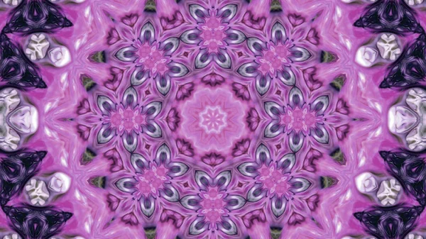 Soyut boya fırça mürekkep patlayabilir formanın düzgün kavramı simetrik desen süs dekoratif Kaleidoscope hareketi geometrik daire ve yıldız şekli