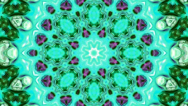 Soyut boya fırça mürekkep patlayabilir formanın düzgün kavramı simetrik desen süs dekoratif Kaleidoscope hareketi geometrik daire ve yıldız şekli