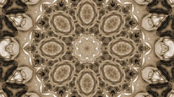 Soyut boya fırça mürekkep patlayabilir formanın düzgün kavramı simetrik desen süs dekoratif Kaleidoscope hareketi geometrik daire ve yıldız şekli