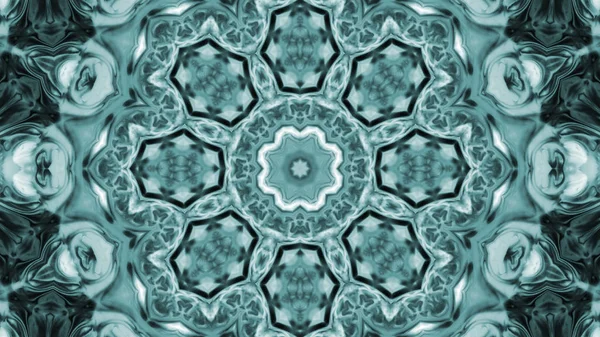 Soyut boya fırça mürekkep patlayabilir formanın düzgün kavramı simetrik desen süs dekoratif Kaleidoscope hareketi geometrik daire ve yıldız şekli