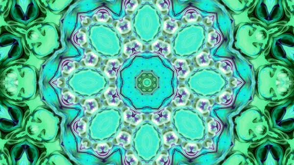 Soyut boya fırça mürekkep patlayabilir formanın düzgün kavramı simetrik desen süs dekoratif Kaleidoscope hareketi geometrik daire ve yıldız şekli