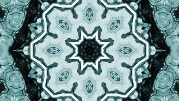 Soyut boya fırça mürekkep patlayabilir formanın düzgün kavramı simetrik desen süs dekoratif Kaleidoscope hareketi geometrik daire ve yıldız şekli