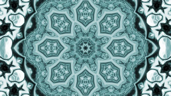 Soyut boya fırça mürekkep patlayabilir formanın düzgün kavramı simetrik desen süs dekoratif Kaleidoscope hareketi geometrik daire ve yıldız şekli