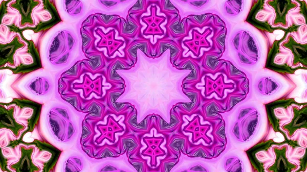 Soyut boya fırça mürekkep patlayabilir formanın düzgün kavramı simetrik desen süs dekoratif Kaleidoscope hareketi geometrik daire ve yıldız şekli